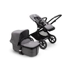 Коляска 2 в 1 Bugaboo Fox3 Complete BLACK/GREY MELANGE-GREY MELANGE 2306010002