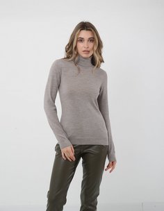 Водолазка женская Glenfield D21CS021B-22P бежевая XXL