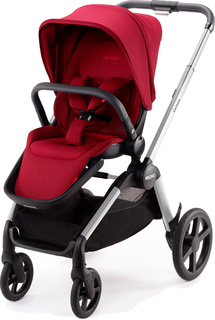 Коляска 2 в 1 Recaro Celona, шасси Silver, расцветка Select Garnet Red