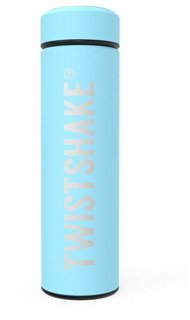 Термос Twistshake (Hot or Cold Bottle) 420 мл. Пастельный синий (Pastel Blue). Арт. 78298