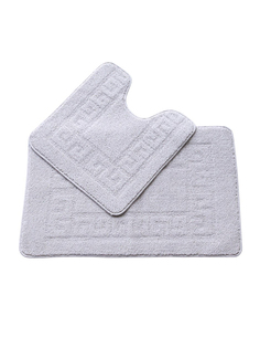 Набор ковриков для ванной комнаты серый 50х50 и 50х80 арт. УКВ-10110 Kamalak Tekstil