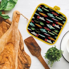 Прихватка рогожка 18х18 "Mia Cara" рис 30355-1