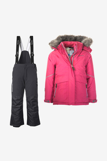 Комплект куртка и полукомбинезон KUOMA для девочек цв. серый р-р. 140