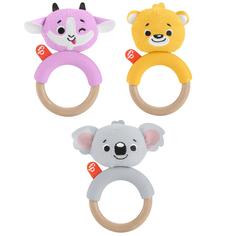 Погремушка Fisher-Price с вязаными элементами, в ассорт.