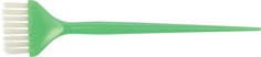 Кисть для окрашивания Dewal с белой прямой щетиной узкая 45 мм зеленая