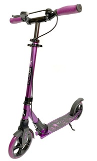 Самокат Y-Scoo Gun 205 с ручным тормозом, цвет Neochrome fuchsia