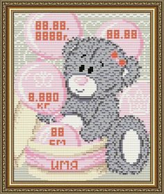 Алмазная вышивка Арт Соло «Метрика для девочки»