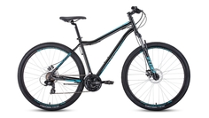 Велосипед Forward Sporting 29 2.2 disc 2021 19" черный/бирюзовый