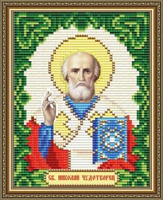 Алмазная вышивка Арт Соло «Николай Чудотворец»