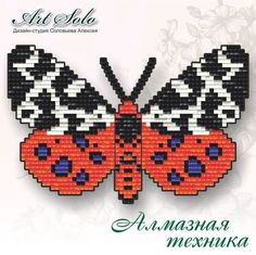 Алмазная вышивка магнит Арт Соло «Медведица Кайя (Arctia caja)»
