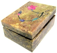 Шкатулка из камня 10х8х4см Cocosmarket