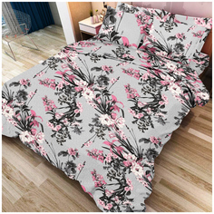 Комплект постельного белья, детский, Letto, Цветы (вид 3), (н)50х70см, хлопок