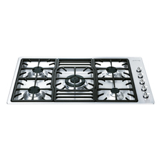 Встраиваемая варочная панель газовая Smeg PGF95-4 Silver