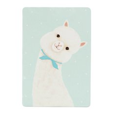 Обложка для проездного Kawaii Factory KW065 Альпака голубая