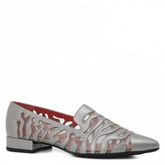 Туфли женские Pas De Rouge 2872 серебристые 38 EU