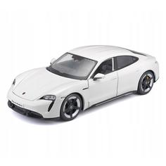 Игрушечная машинка Bburago металлическая Porsche Taycan Turbo S,1:24,белая