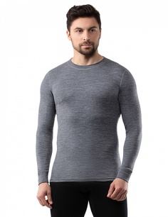 Кофта мужская Norveg Soft Woolmark, серый меланж
