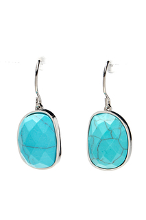 Серьги из бижутерного сплава с бирюзой Moon Paris MIK-1902-116