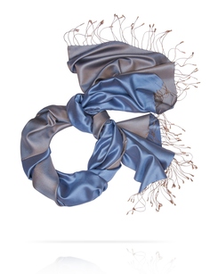 Палантин женский Michel Katana ST80-RSS9.44 голубой/серый 190х70 см