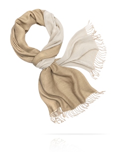 Палантин женский Michel Katana W230-PLAID коричневый/серый 70x215 см