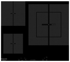 Встраиваемая варочная панель индукционная Hotpoint-Ariston KIS 630XLD B Black