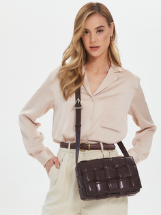 Кросс-боди женская Marco Bonne` 5869-21PEL темно-Коричневая