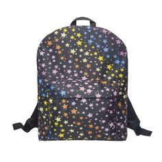 Рюкзак женский CROSS CASE MB-3057 черный с рисунком звёзды
