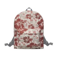 Рюкзак женский CROSS CASE MB-3057 серый с рисунком цветы