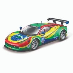 Коллекционная машинка Bburago Феррари 1:43 Ferrari Racing - 458 Italia GT3 2015,зеленая