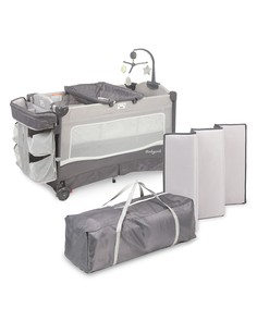 Манеж-кроватка Babycrib с музыкальным блоком, цвет серый grey022 Bimbo