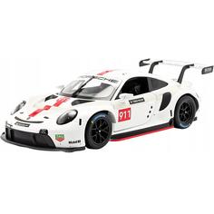 Коллекционная машинка Bburago Porsche 911 RSR GT 1:24,белая