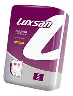 Пеленки для детей LUXSAN Premium Extra 60 х 90 см 5 шт.