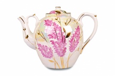 Чайник Дулёвский фарфоровый завод Форма Русский Рисунок Розовая сирень 4500 мл