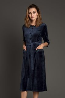 Халат женский Laete 20401-2 синий 2XL (52)