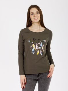 Лонгслив женский DAIROS GD69301123 зеленый M