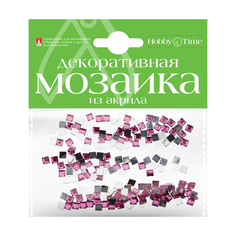 Мозаика декоративная из акрила 4Х4 ММ,200 ШТ., ФУКСИЯ Hobby Time