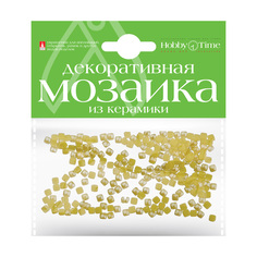 Мозаика декоративная из керамики 4Х4 ММ,200 ШТ., ЖЕЛТЫЙ Hobby Time