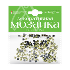 Мозаика декоративная из акрила 4Х4 ММ,200 ШТ., ЖЕЛТЫЙ Hobby Time