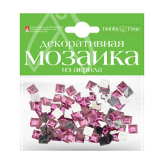 Мозаика декоративная из акрила 8Х8 ММ,100 ШТ., ФУКСИЯ Hobby Time