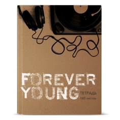Тетрадь Альт® А5 "MUSIC FOREVER" 160л., клетка Арт. 7-160-081/66