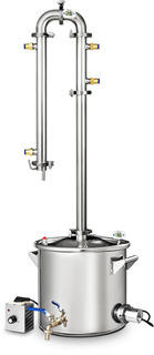 Самогонный аппарат Дистиллятор Феникс Сириус NEW 20 л,съемный ТЭН, колонна с дефлегматором