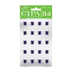 НАБОР САМОКЛЕЯЩИХСЯ СТРАЗ №43 "КУБИКИ-3" 12 ММ, 5 ЦВ., Арт. 2-101/3 Hobby Time