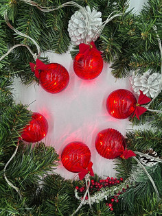Световая гирлянда новогодняя Sh Lights BAL18R-R08-C 2 м красный