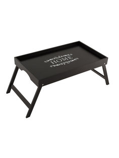 Поднос с ножками для завтрака "Home" (52*30 см) черный ВОЛШЕБНАЯ СТРАНА