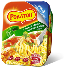 Острая куриная лапша по–домашнему Роллтон контейнер 24*90 г