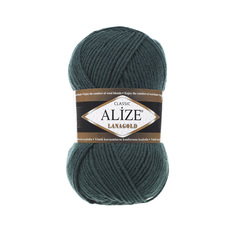 Пряжа ALIZE Lanagold 100гр., 240м (49%шерсть, 51%акрил) (426 т.-зеленый)