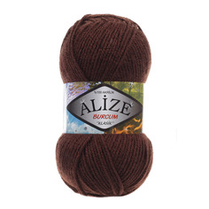 Пряжа ALIZE BURCUM KLASIK 100гр. 210м (100% Aкрил) (493 каштановый)