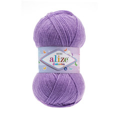 Пряжа ALIZE SEKERIM BEBE; 100гр. 320м (100% акрил) (247 сиреневый)