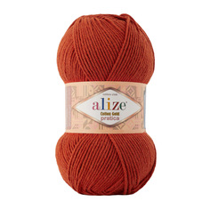 Пряжа ALIZE Cotton Gold Pratica 100гр, 220м (55%хлопок, 45%акрил) (36 терракот)