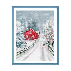 Набор для вышивания ОВЕН "Чародейка зима" 20*27см